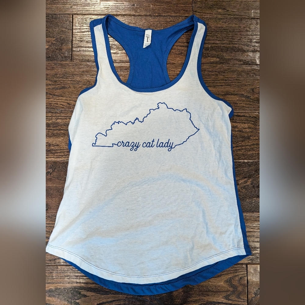Kentucky Crazy Cat Lady University of Kentucky Wildcats Tank Top - Picture 4 of 7